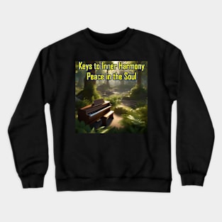 Keys to Inner Harmony, Peace in the Soul Crewneck Sweatshirt